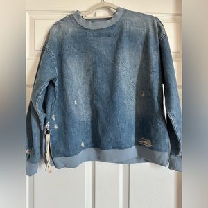 Zara Denim long sleeve top